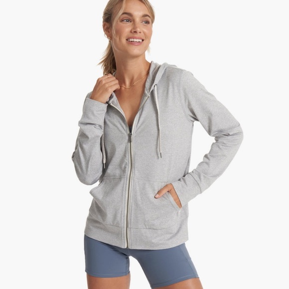 🆕WT! Vuori Halo Performance Hoodie 2.0 Color: Pale Grey Heather - Picture 10 of 10